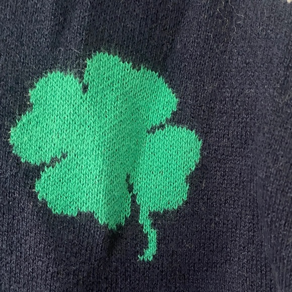 LOFT St. Patrickโs Day Shamrock Crew Neck Sweater - Picture 2 of 6
